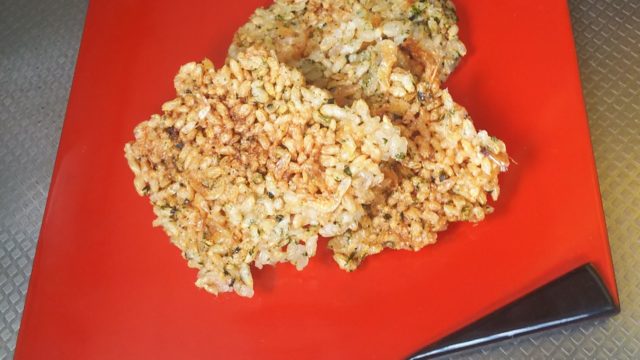 残りごはんで作ったせんべい
