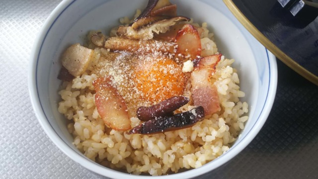 カルボナーラ風卵かけご飯