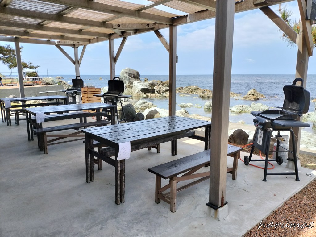 MAREのBBQエリア