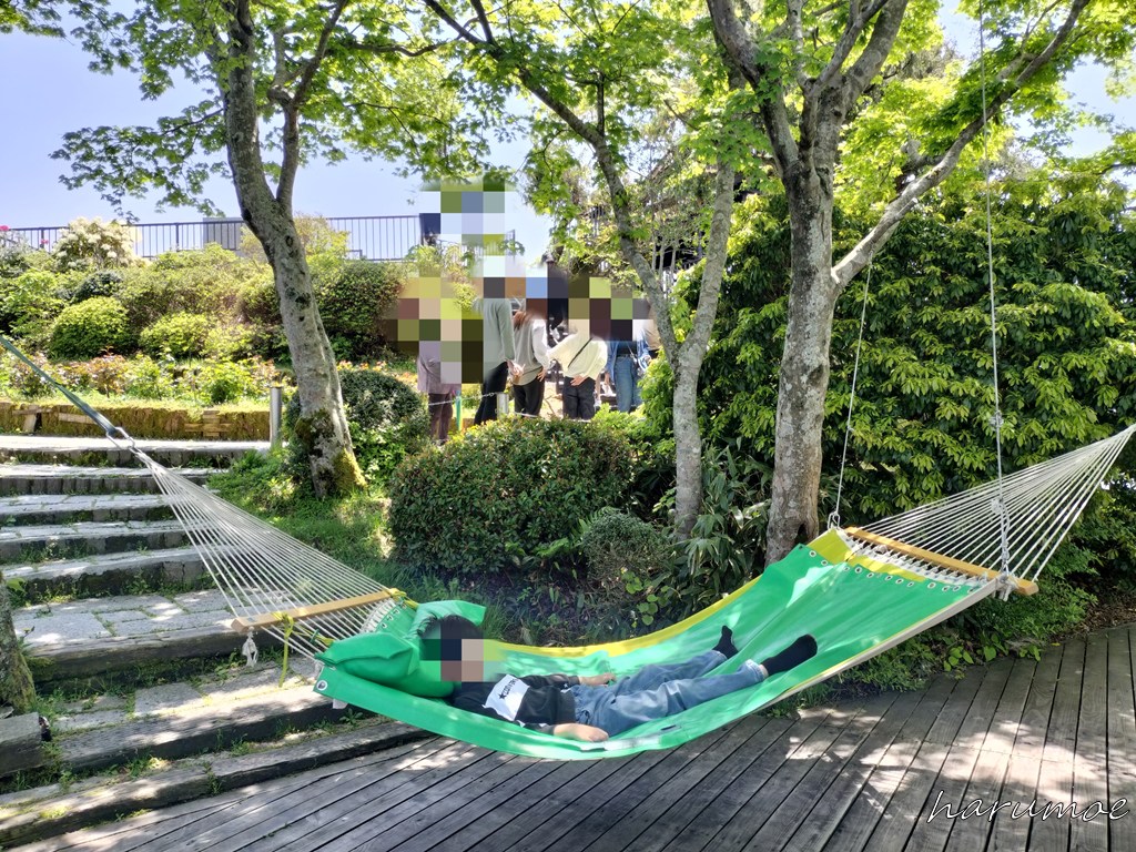 レインボーライン山頂公園のハンモック