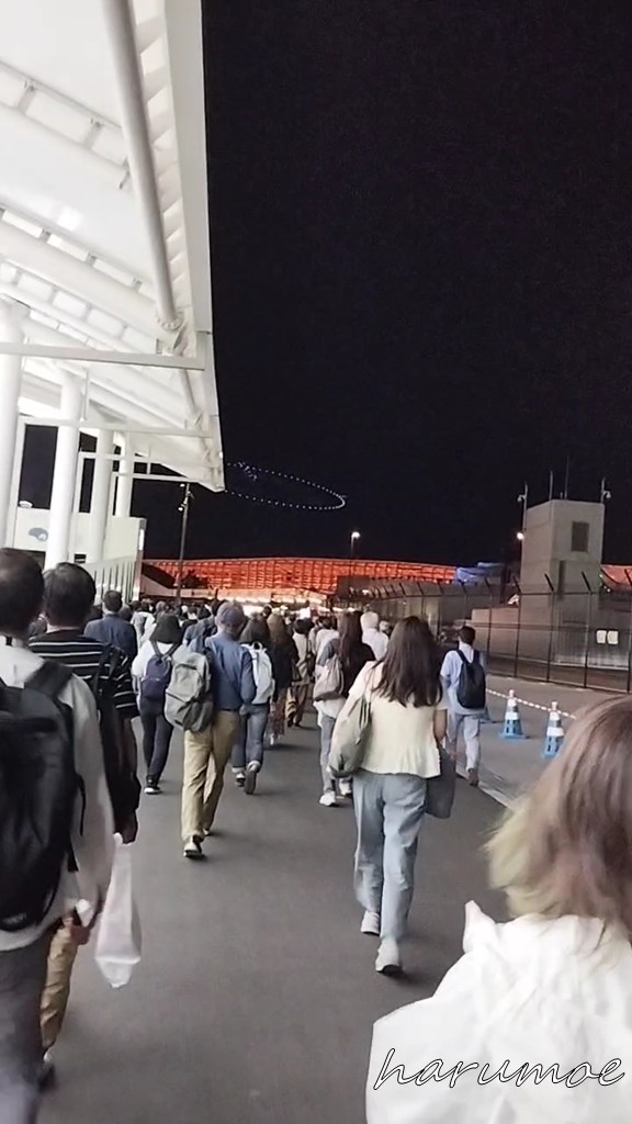 22時の万博会場